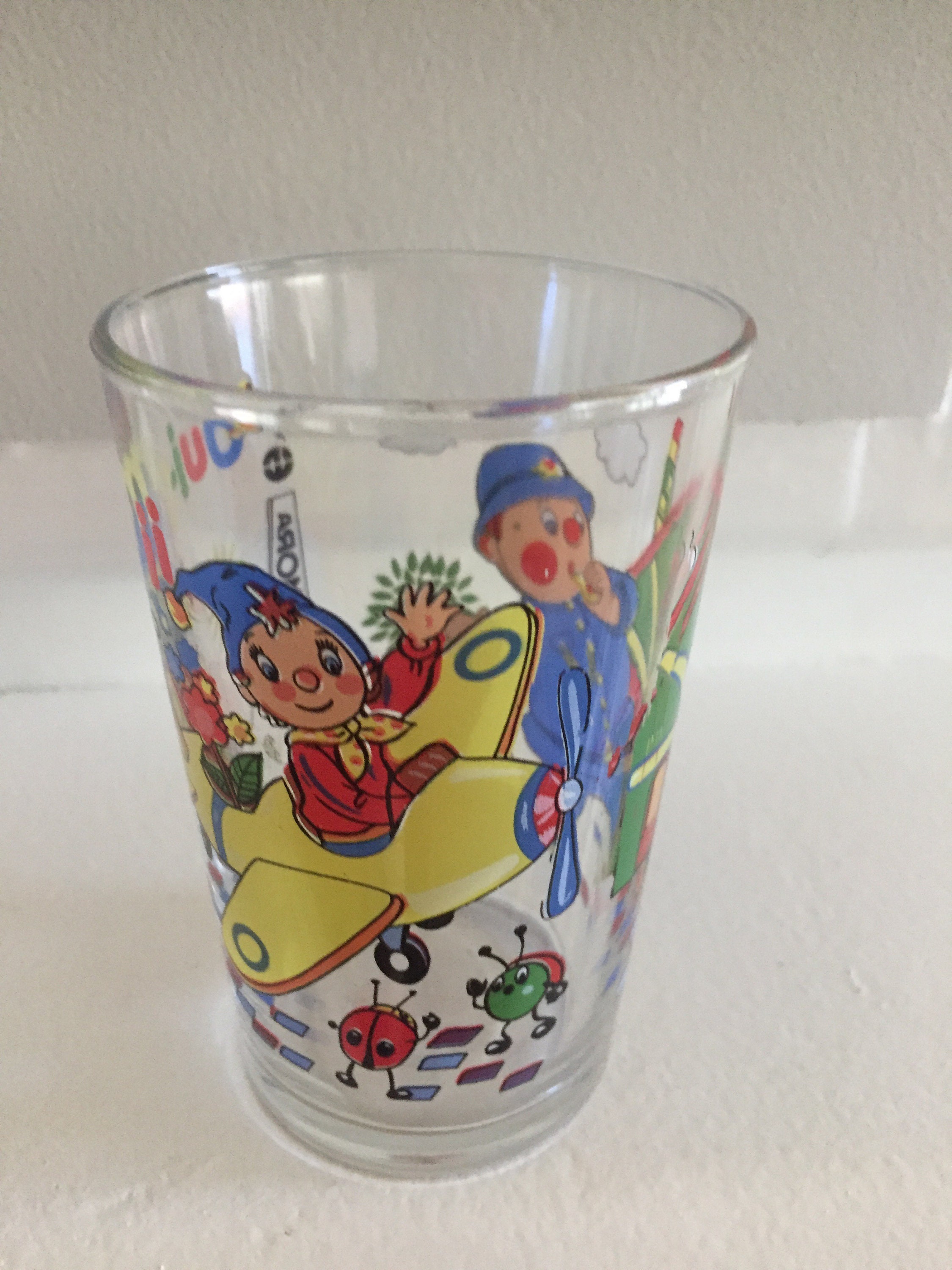French Cartoons Glasses Collectible Limonade Juice Glasses Bar Etsy