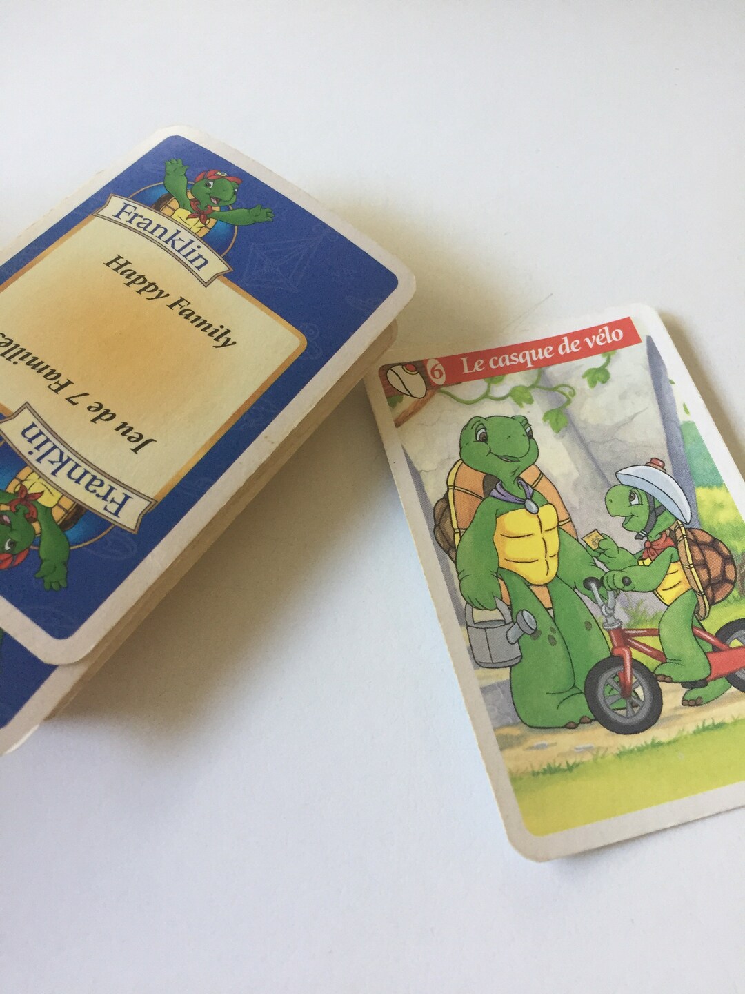French Vintage Card Deck 7 Family Playing Game Card Toy Franklin ...