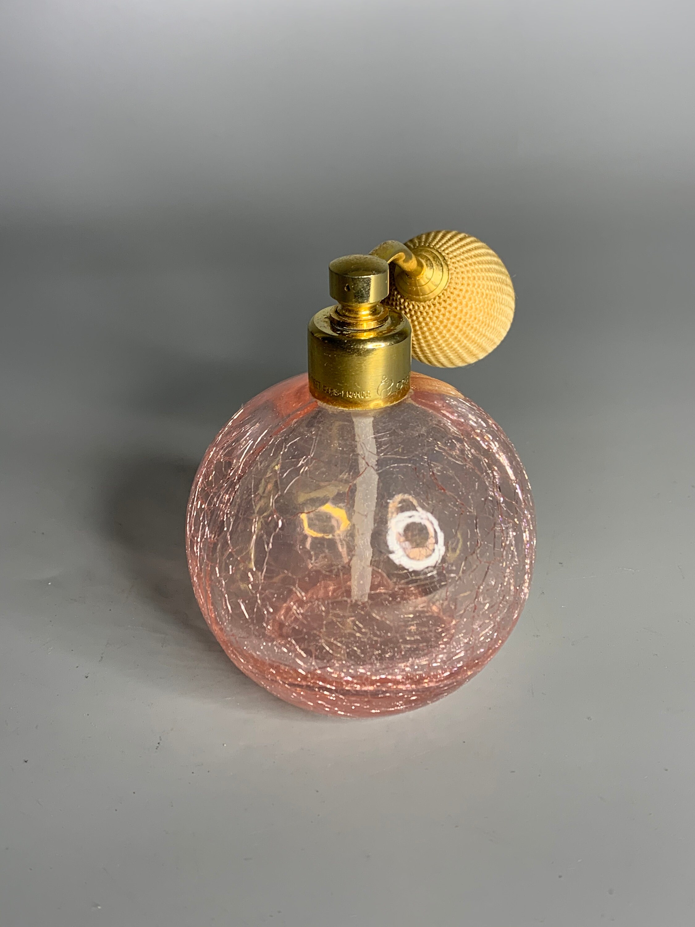 Marcel Franck アンティークアトマイザー ポンプ付き香水瓶 ブルー