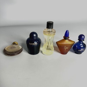 Miniature vintage fragrance perfume set of 5 assortment French parfum