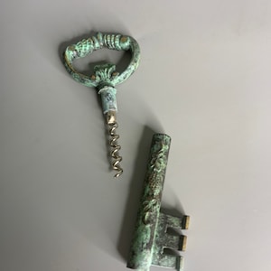 Französischer Vintage Korkenzieher Flaschenöffner Schlüssel Design Barware