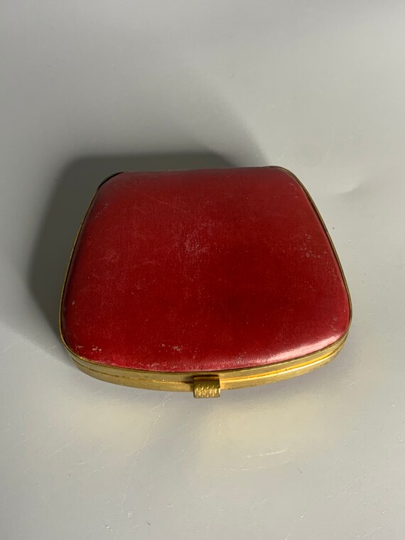 French vintage compact powder box and pocket hand mir… - Gem
