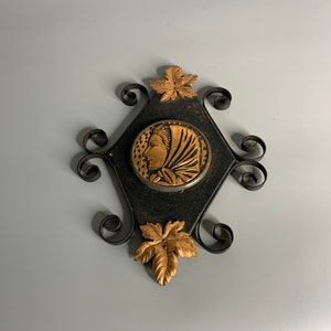Französische Vintage Kupfer und Eisen Metalldekoration Ile D&#39; Yeu