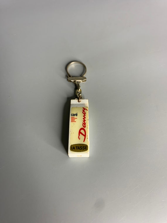 French vintage keychain holder advertising Damoy … - image 1