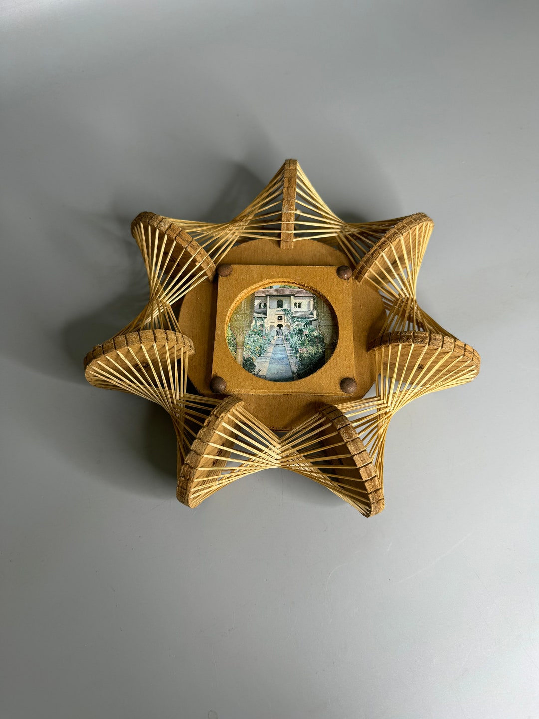 Vintage Wall Hanging Decoration Pathway Fountain Home Design Wood and ...