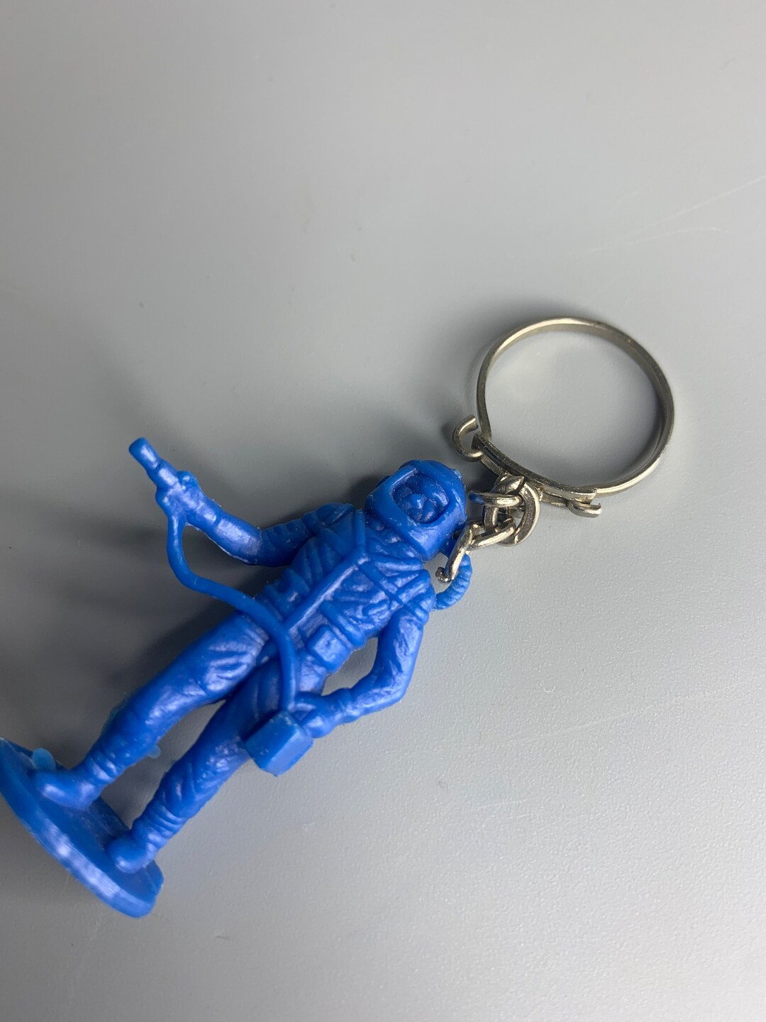 French Vintage Keychain Holder Scuba Diving Design Etsy
