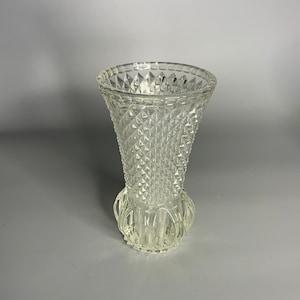 French vintage glass vase decoration