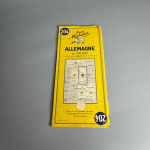 Deutschland vintage Michelin Karte Allemagne Deutschland - 204 französische Landkarten
