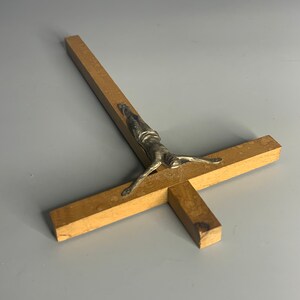 Jerusalem vintage wooden crucifix Jesus on cross religious church decoration