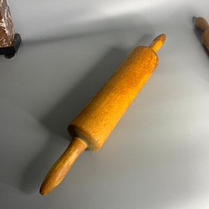 French vintage wooden rolling pin kitchenware