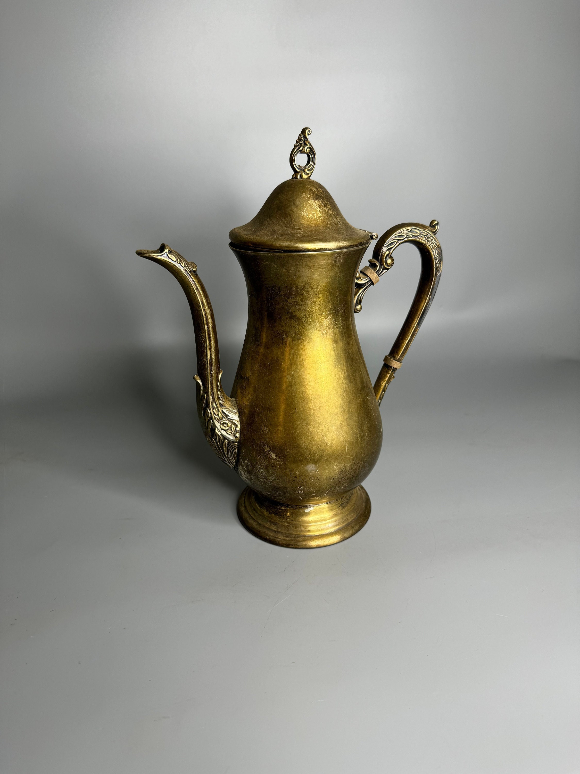 フランスのヴィンテージ金属合金真鍮カラーコーヒーポット - Etsy 日本