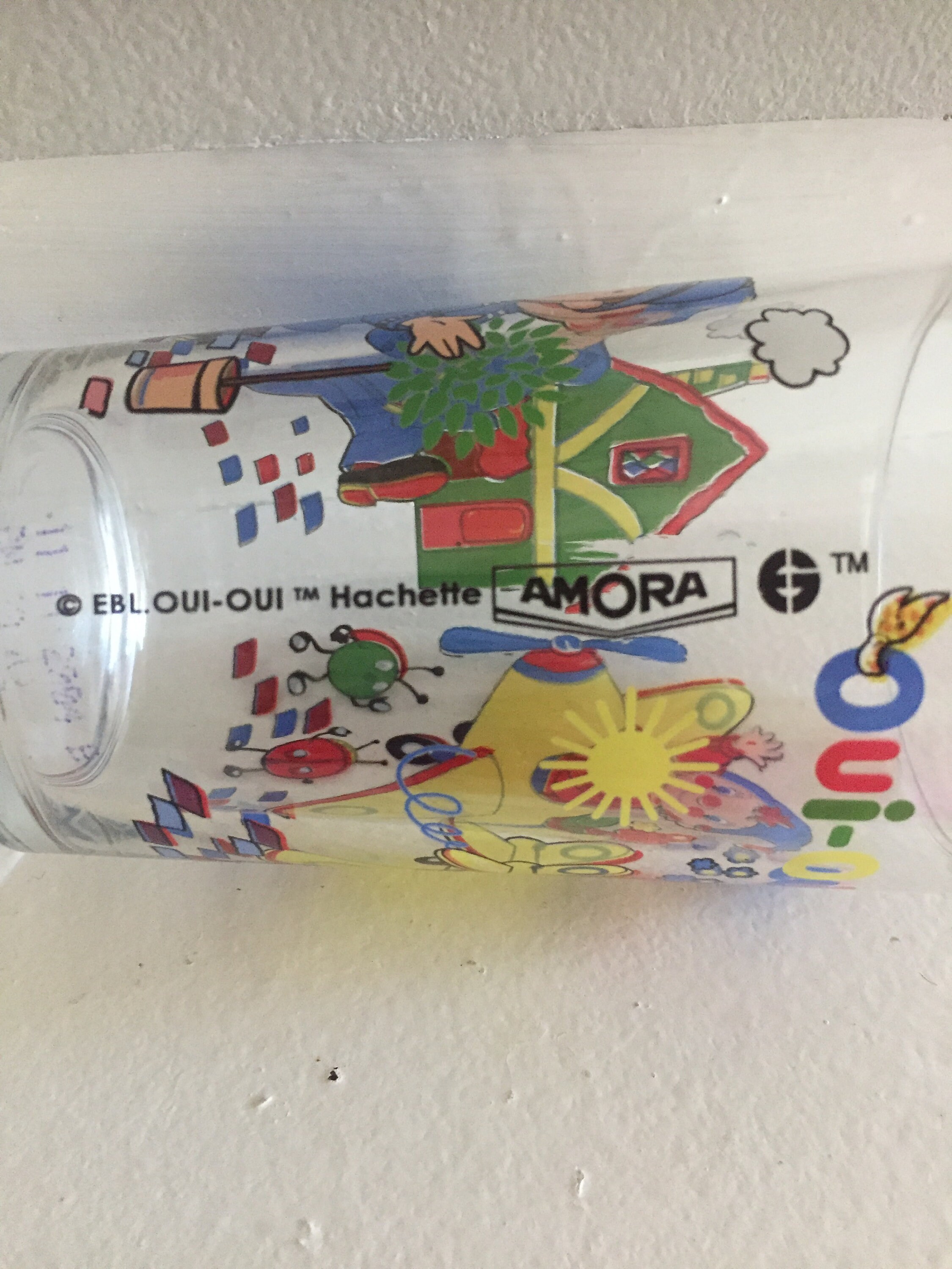 French Cartoons Glasses Collectible Limonade Juice Glasses Bar Etsy