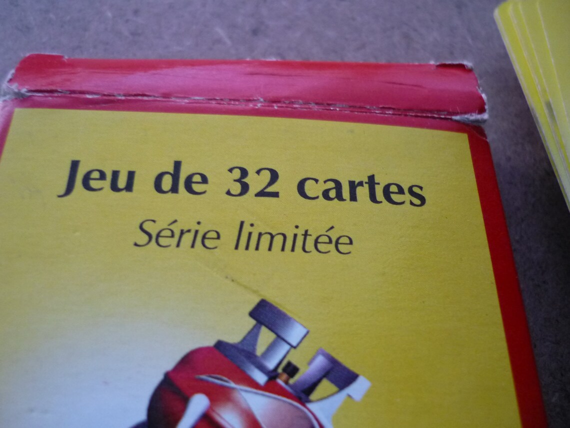 Vintage French Card Deck Advertising ELFI Le Tour De France 32 Etsy