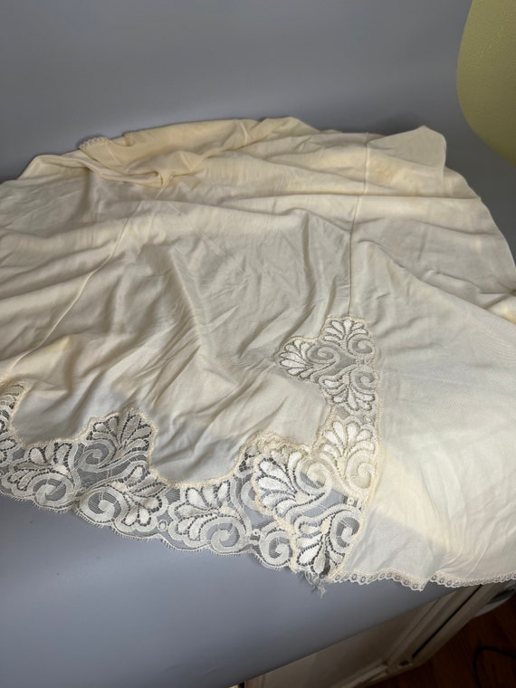 French vintage beige slip Lady's undergarments' u… - image 4