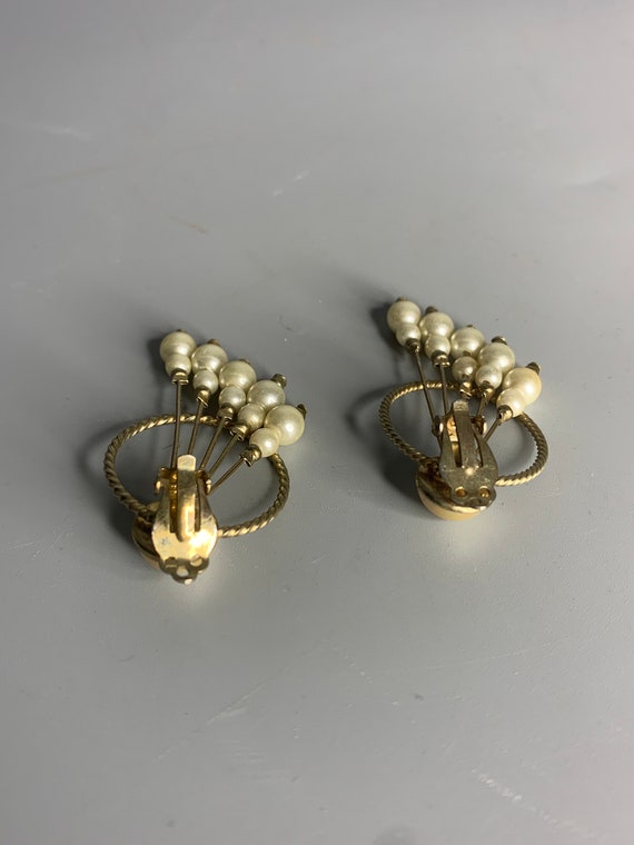 French vintage Victorian style clip on earrings j… - image 3