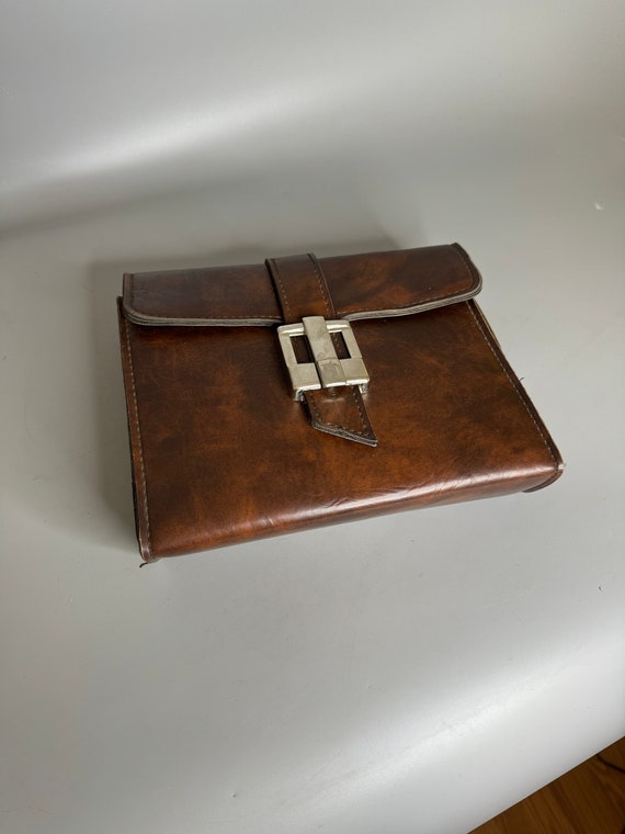 Louis Vuitton - Trousse de toilette - Vintage Brown Leather Cloth  ref.122701 - Joli Closet