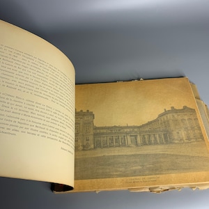 French vintage Castle of Compiegne France photobook souvenir 23 black and white photos