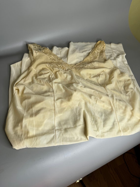 French vintage beige slip Lady's undergarments' u… - image 3