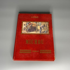 French vintage book &quot;Michou&quot; by G. lubin  children book livre enfant