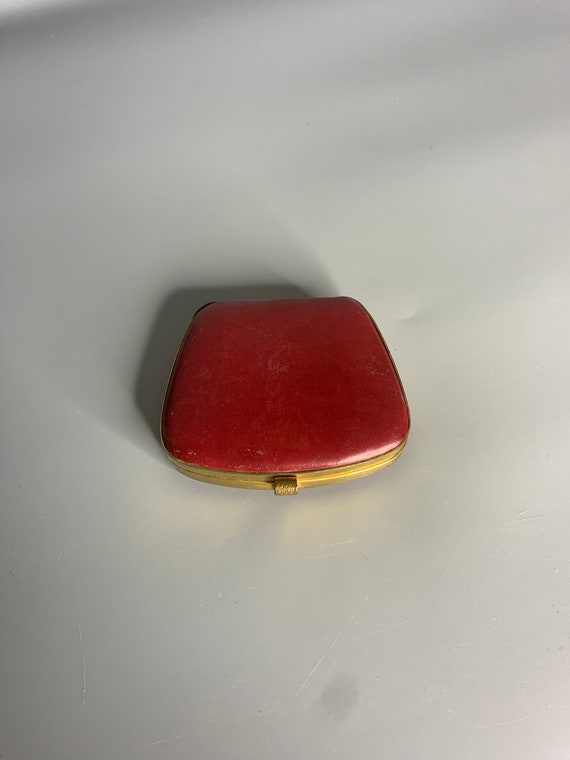 French vintage compact powder box and pocket hand mir… - Gem