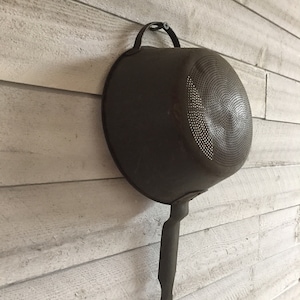 french vintage strainer antique cookware kitchenware metal aluminum strainer