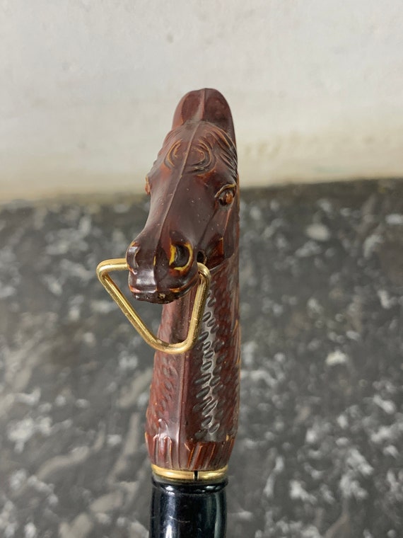 Japan vintage clothes brush horse head with shoehorn … Gem