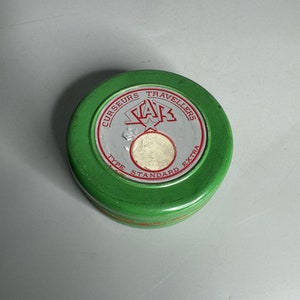 Vintage small plastic box advertising Star aluminum tin box