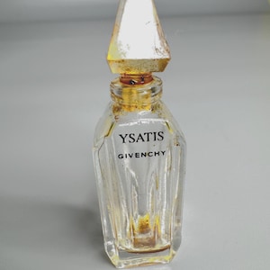 French vintage Ysatis Givenchy empty collectible fragrance bottle multifaceted miniature