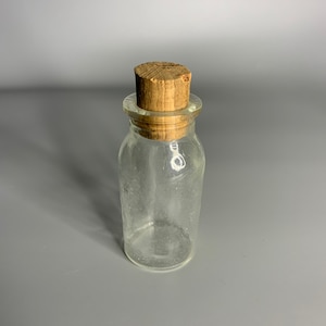 French vintage empty glass bottle collectible glass lab tool