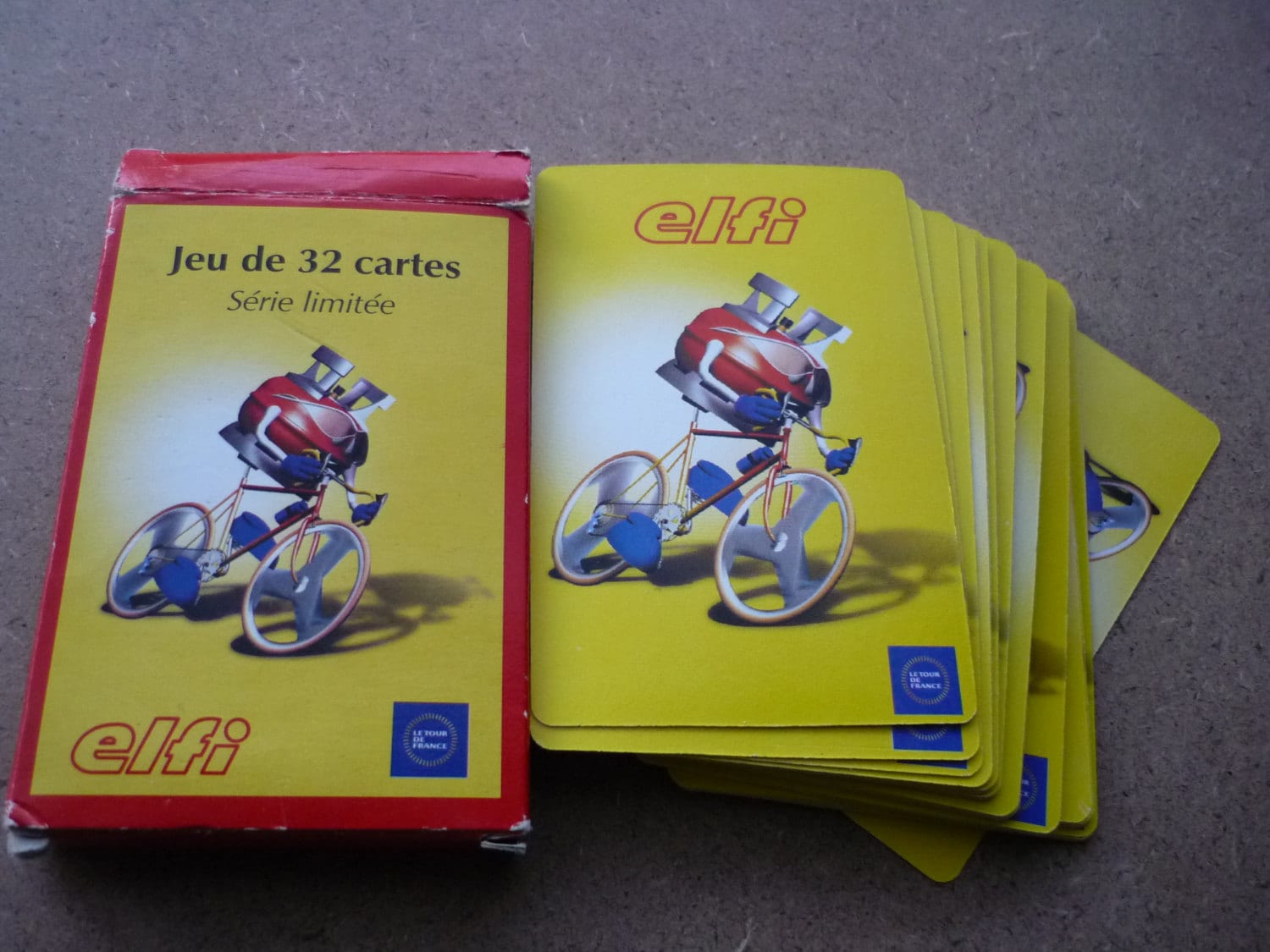 Vintage French Card Deck Advertising ELFI Le Tour De France 32 Etsy