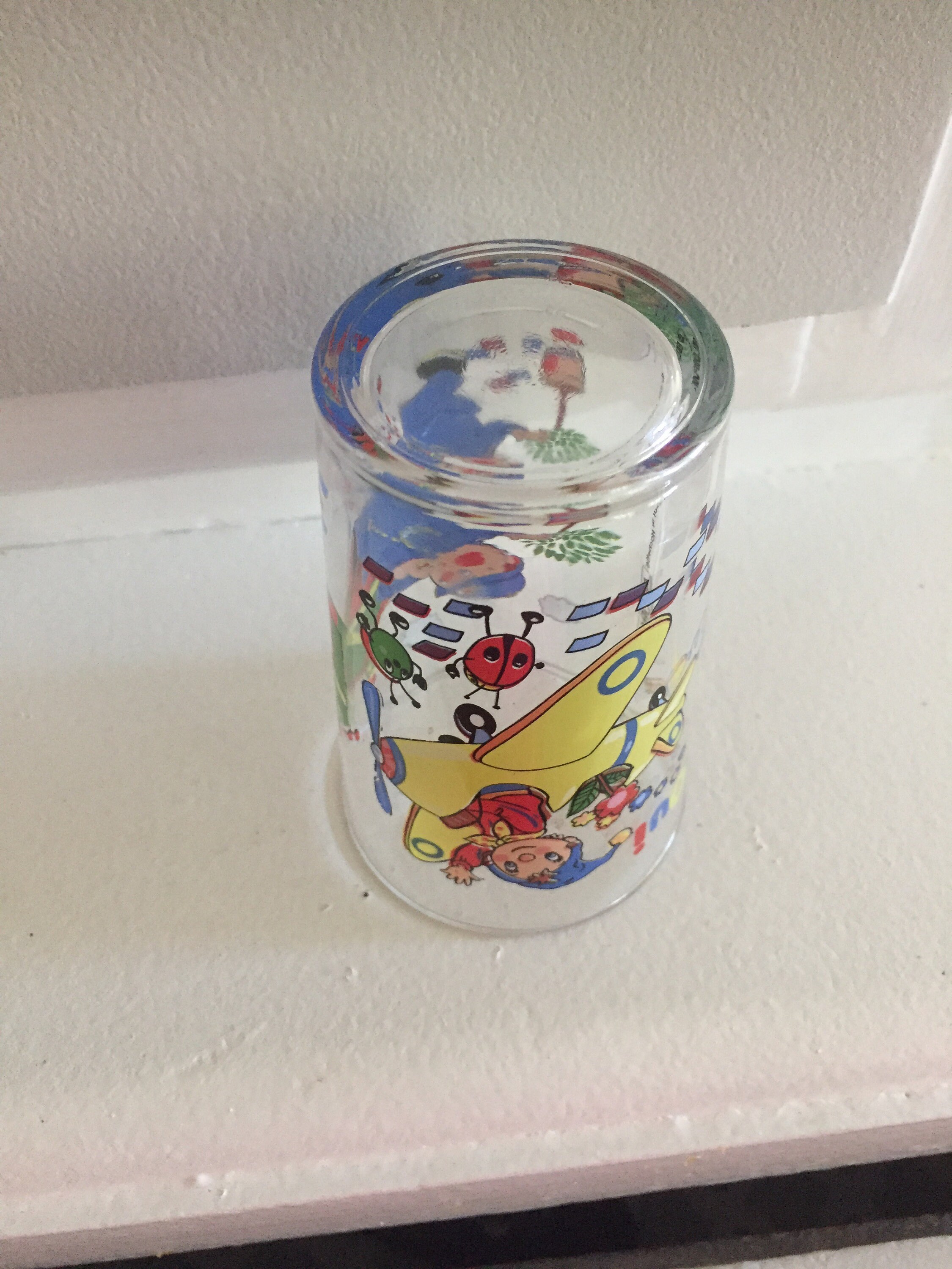 French Cartoons Glasses Collectible Limonade Juice Glasses Bar Etsy