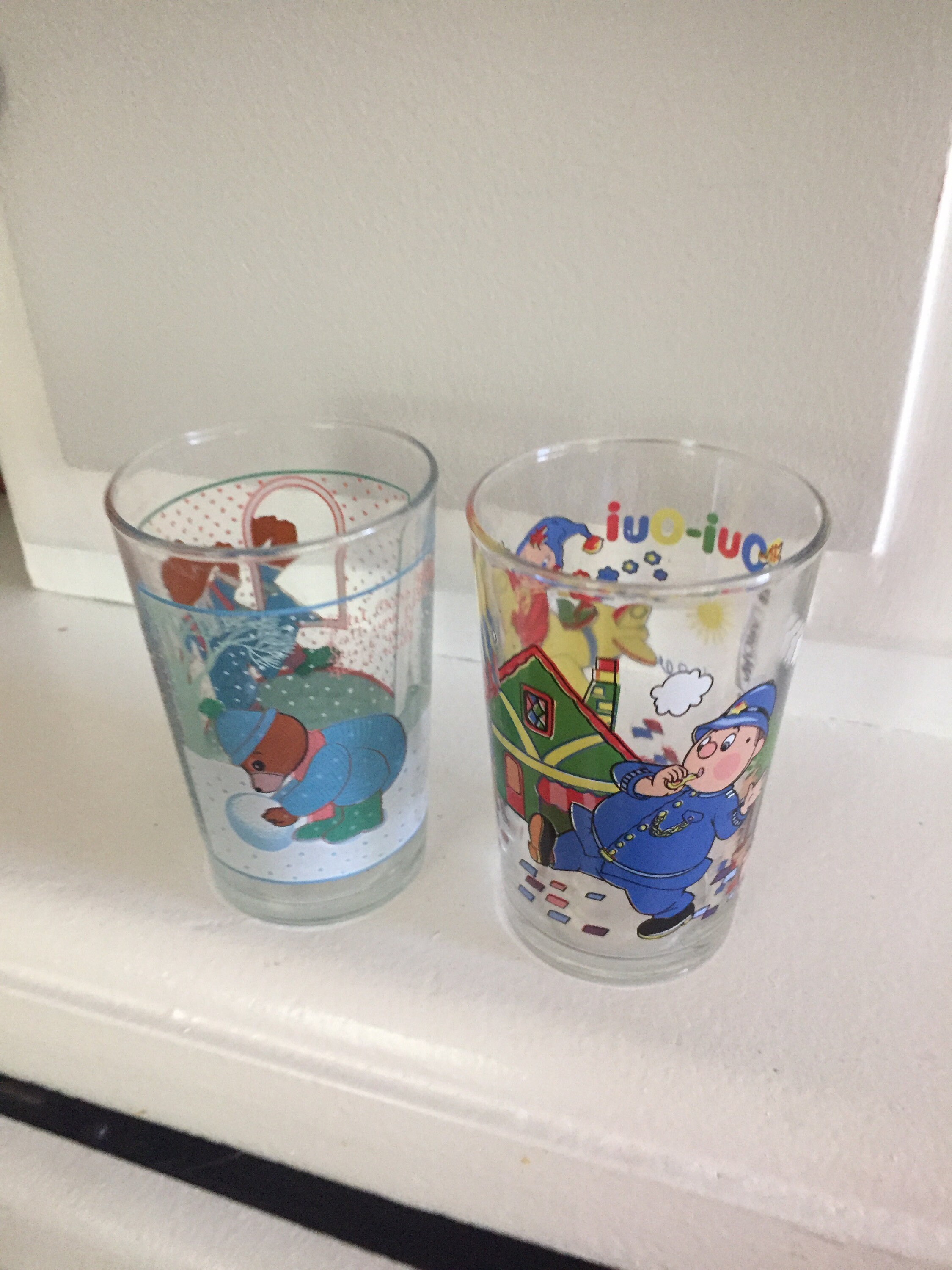French Cartoons Glasses Collectible Limonade Juice Glasses Bar Etsy