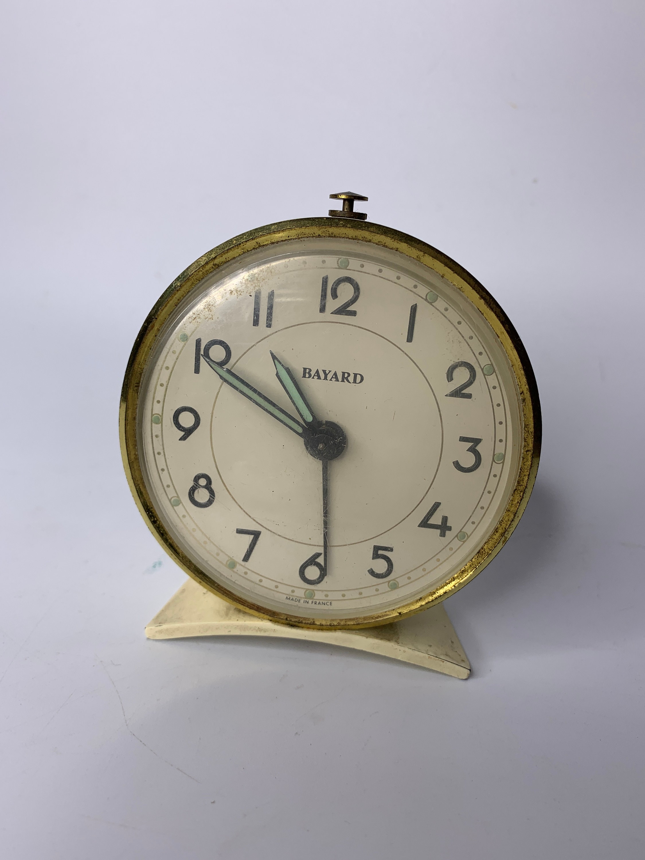 French Vintage Bayard Made in France Alarm Clock Reveil Des French Vintage Bayard Made in France Alarm Clock Reveil Des