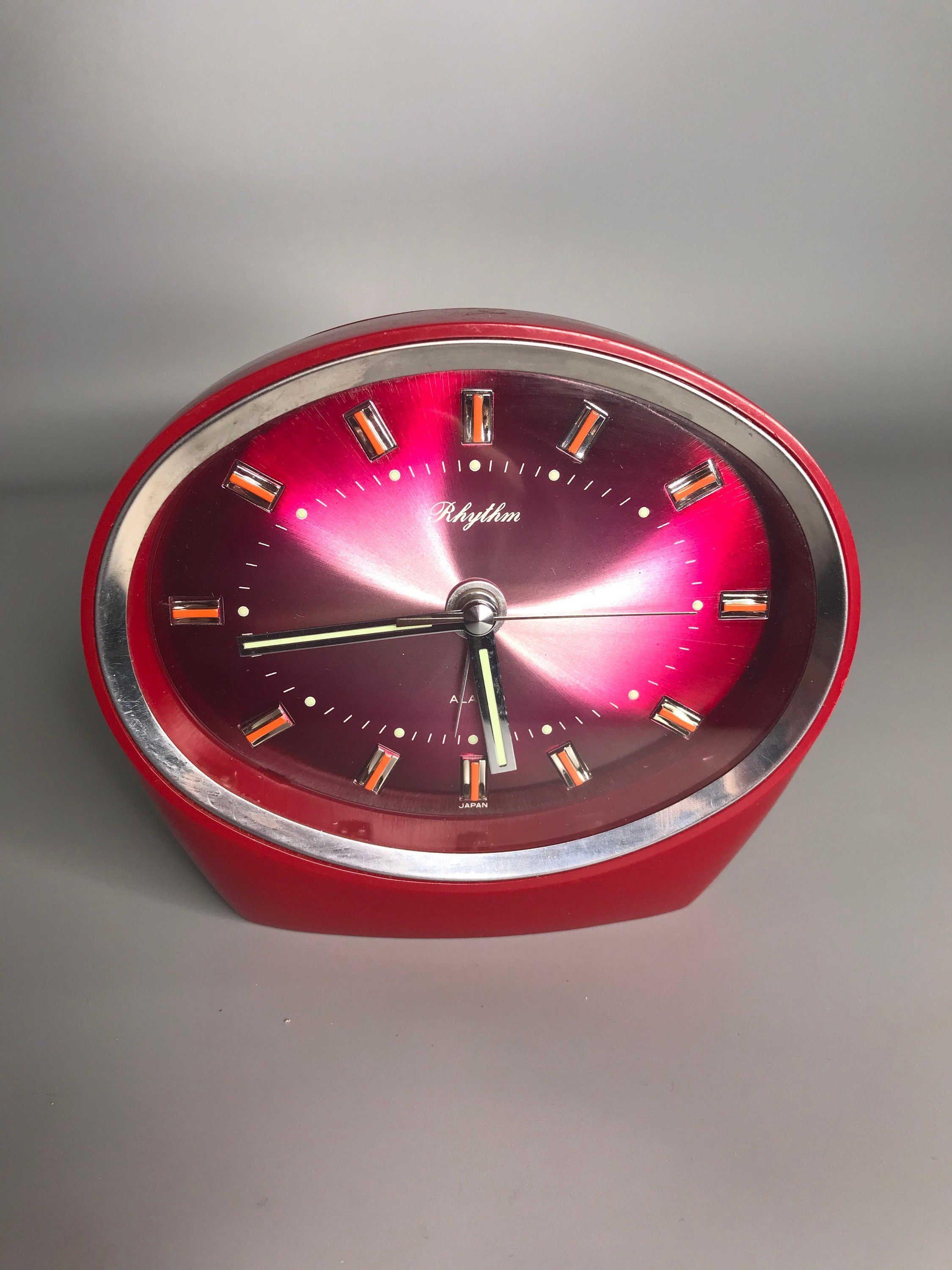Japanese Glow in the Dark Alarm Clock Rhythm Bakelite Plastic - Etsy
