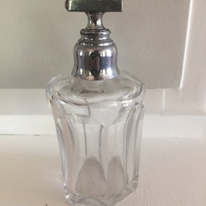 french antique perfume bottle glass atomizer Art Deco style vanity decor Victorian decor