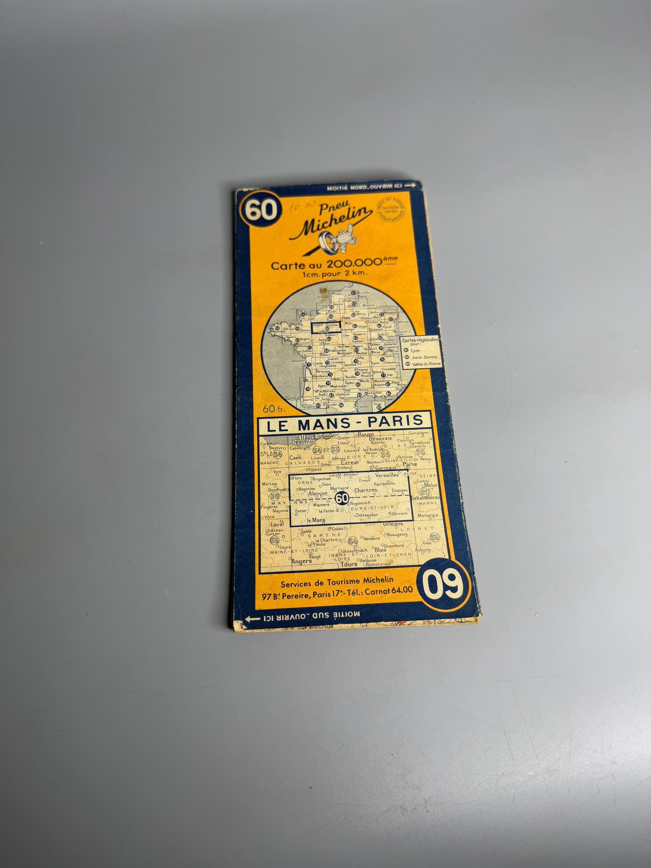 Grande Carte Cycliste des Environs de Paris. Section Nord-Est. par