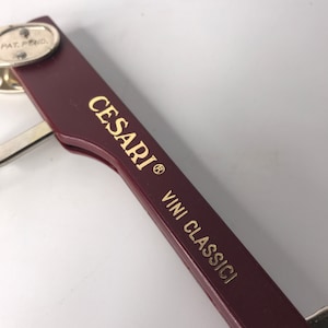 Italian corkscrew CESARI Vini Classici knife bottle opener wine collectible bar deco kitchen deco Bordeaux color professional