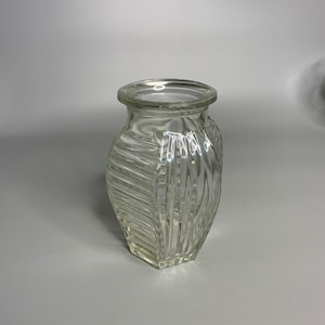 French vintage glass vase decoration