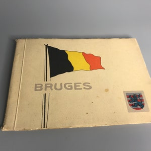 Belgium vintage black and white photobook souvenir Bruges