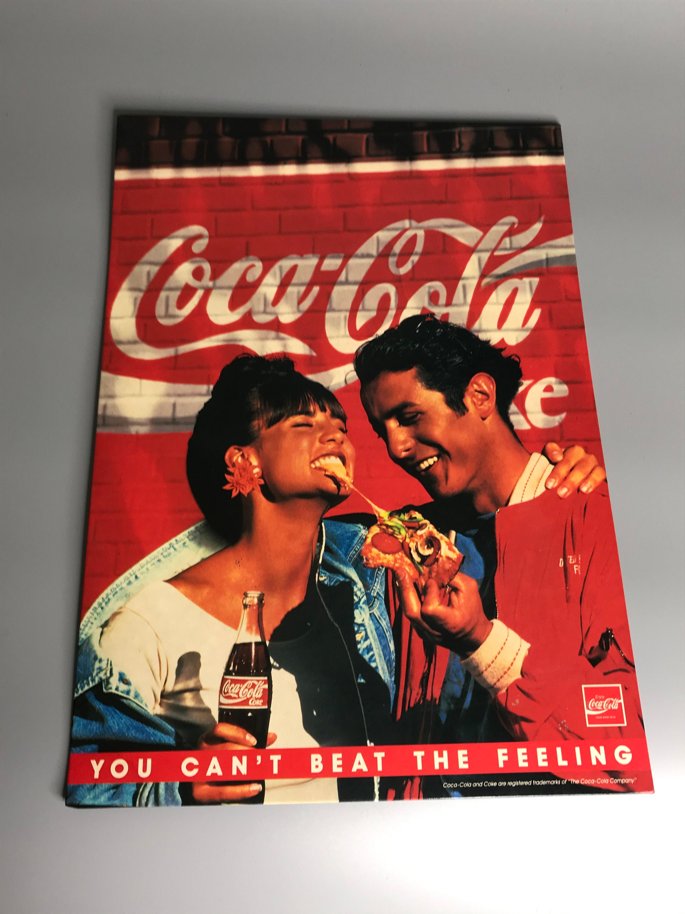 Vintage Coca-cola Standing Poster Sign Advertisement 