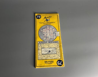 Vintage Michelin Map Etsy