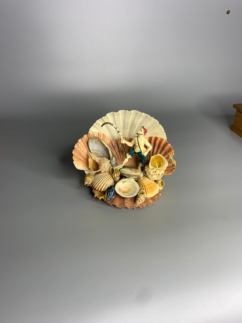 French Vintage Seashell Decoration Fisherman Design Beach Etsy