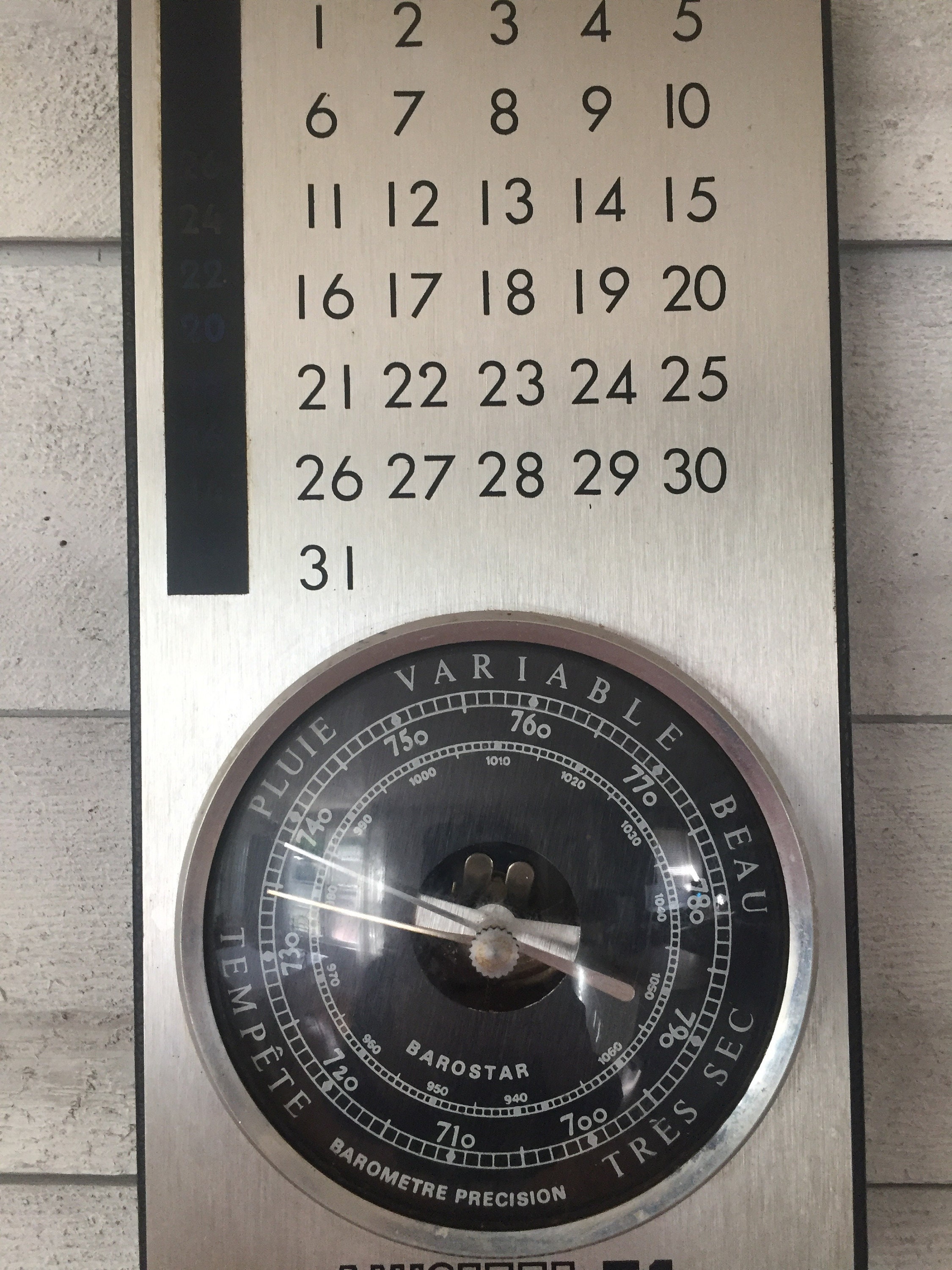 French Vintage Weather Instrument Thermometer Barometer - Etsy