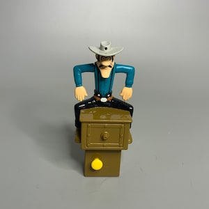 French vintage McDonalds collectible toy Lucky Luke