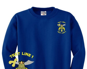 Santuario / Sudadera de lana bordada Shriner #788