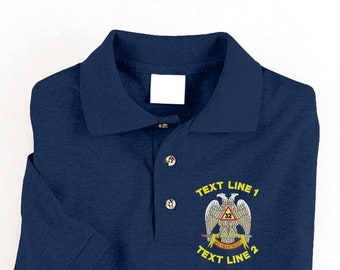 Scottish Rite Embroidered Polo Shirt  #798-P