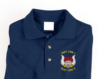 Grotto Masonic Embroidered Polo Shirt  #825-P