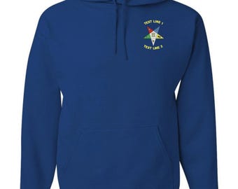 OES Eastern Star Fleece Pullover Hoodie Embroidered   #797-996