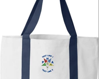 Eastern Star OES PHA Embroidered Cruiser Tote #1065-7002