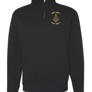 Mason / Masonic 1/4 Zip Fleece Pull Over #089-995